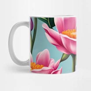 Colourful Floral Print Mug